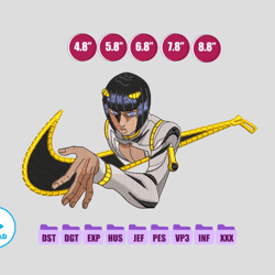 bruno bucciarati anime embroidery design, ni ke anime embroidery designs 104