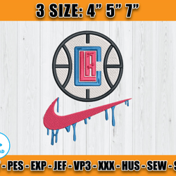la clippers embroidery design, basketball nike embroidery machine design