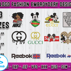 bundle 10 designs logo fashion embroidery, embroidery machines 09
