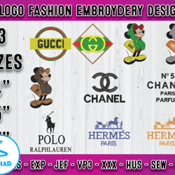bundle 10 designs logo fashion embroidery, machine embroidery patterns 18