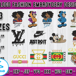 bundle 10 designs logo fashion embroidery, embroidery applique 19