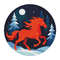 Red Fire Horse Runs In The Forest At Night Symbol Of 2026 Cross Stitch Pattern 0