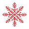 Red Snowflake For Christmas  Crossstitch Pattern PDF  Instant Download 0