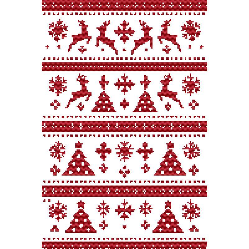 Christmas Reindeer Ornament Cross Stitch Pattern Crossstitch Pattern PDF Instant Download 0