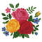 Floral Pattern With Roses Crossstitch Pattern PDF Instant Download 0