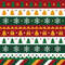 Green Red Christmas Ornament Crossstitch Pattern PDF Instant Download 0