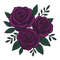 Lilac Roses Crossstitch Pattern PDF Instant Download 0