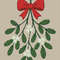 Mistletoe Christmas Flower Crossstitch Pattern PDF Instant Download 0