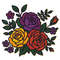 Roses Of Different Colors Crossstitch Pattern PDF Instant Download 0