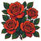 Arrangement Of Roses Cross Stitch Pattern PDF Instant Download 0