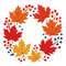 Autumn Wreath With Leaves And Berries  Cross Stitch Pattern PDF  Instant Download 0