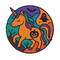 colorful unicorn - cross stitch pattern pdf - instant download