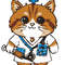Cute Cat Doctor Cross Stitch Pattern PDF Instant Download 0