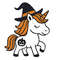 Halloween Unicorn In Black Hat Cross Stitch Pattern PDF Instant Download 0