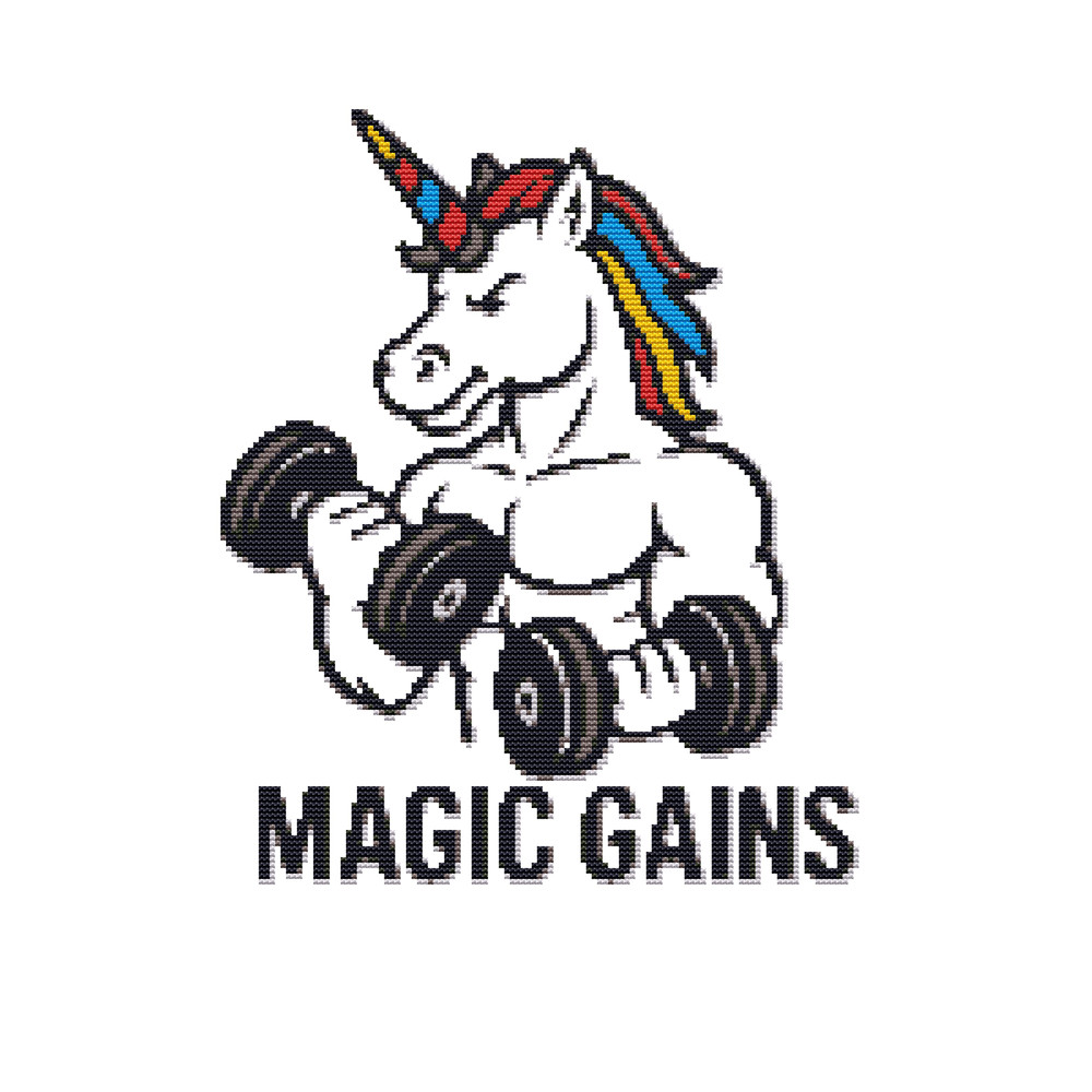 Magic Gains  Cross Stitch Pattern PDF  Instant Download 0