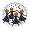 Pumpkins Dance On Halloween  Cross Stitch Pattern PDF  Instant Download 0