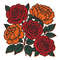 Roses And Peonies Cross Stitch Pattern PDF Instant Download 0