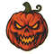 Evil Pumpkin For Halloween  Cross Stitch Pattern PDF  Instant Download 0
