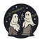Ghosts And Tea For Halloween Cross Stitch Pattern PDF Instant Download 0