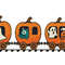 Ghosts Ride A Train On Halloween Cross Stitch Pattern PDF Instant Download 0