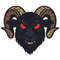 Goat Face For Halloween  Cross Stitch Pattern PDF  Instant Download 0