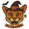 Halloween Lynx With Bats Cross Stitch Pattern PDF Instant Download 0