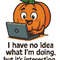 I Have No Idea What Im Doing Halloween Cross Stitch Pattern PDF Instant Download 0