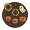 Pumpkins On A Swing With Sunflowers For Halloween  Cross Stitch Pattern PDF  Instant Download 0