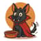 Vampire Dog With Bowl Of Blood For Halloween Cross Stitch Pattern PDF Instant Download 0