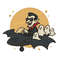 Vampire On A Haunted Plane For Halloween  Cross Stitch Pattern PDF  Instant Download 0