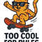 Too Cool For Rules  Cross Stitch Pattern PDF  Instant Download 0