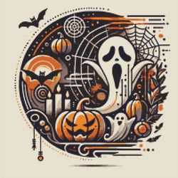 halloween - cross stitch pattern pdf - instant download