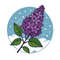 Lilacs In The Snow Cross Stitch Pattern PDF Instant Download 0