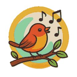 a bird sings on a branch - cross stitch pattern pdf - instant download