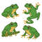 Frogs In Motion Cross Stitch Pattern PDF Instant Download 0