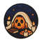 Pumpkin Hides Under A Blanket For Halloween  Cross Stitch Pattern PDF  Instant Download 0