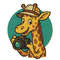 Tourist Giraffe With A Camera Cross Stitch Pattern PDF Instant Download 0