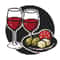2 Glasses Of Wine Cross Stitch Pattern PDF Instant Download 0