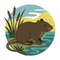 A Brown Rat Sits On An Island  Cross Stitch Pattern PDF  Instant Download 0