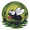 A Fly On A Green Swamp  Cross Stitch Pattern PDF  Instant Download 0