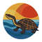 Australian Snake Neck Turtle At Sea Cross Stitch Pattern PDF Instant Download 0