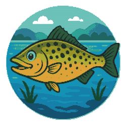 australian spotted mackerel swimming in water - cross stitch pattern pdf - instant download