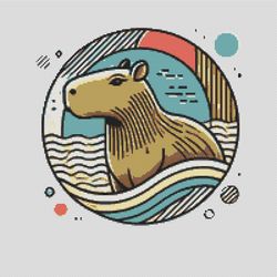 capybara - cross stitch pattern pdf - instant download