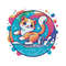 Cat Dancing On Ice Cross Stitch Pattern PDF Instant Download 0