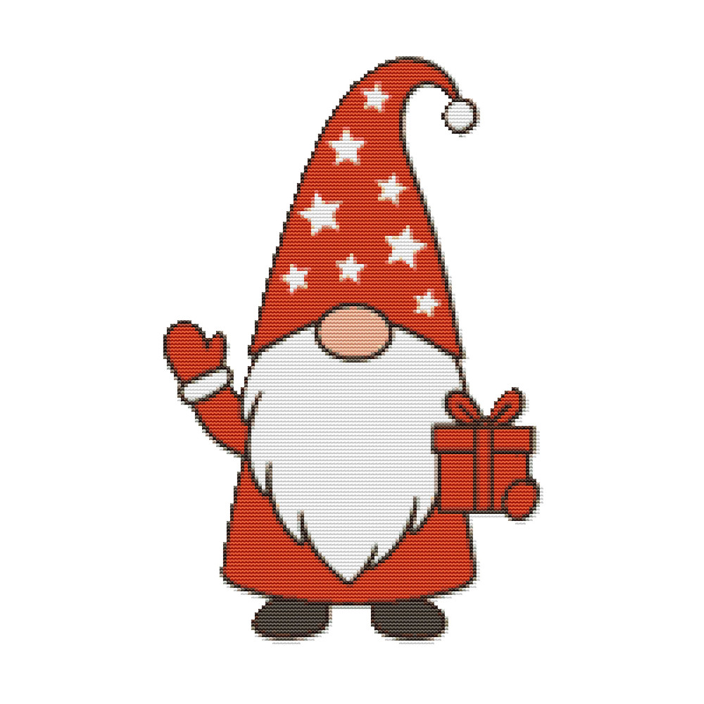 Christmas Gnome Cross Stitch Pattern PDF Instant Download 0