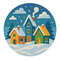Colorful Houses In Winter  Cross Stitch Pattern PDF  Instant Download 0