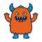 Colorful Monster Cross Stitch Pattern PDF Instant Download 0