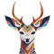 Deer Head  Cross Stitch Pattern PDF  Instant Download 0