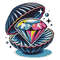 Diamond In A Shell  Cross Stitch Pattern PDF  Instant Download 0
