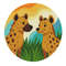 Family Of Hyenas In Nature  Cross Stitch Pattern PDF  Instant Download 0